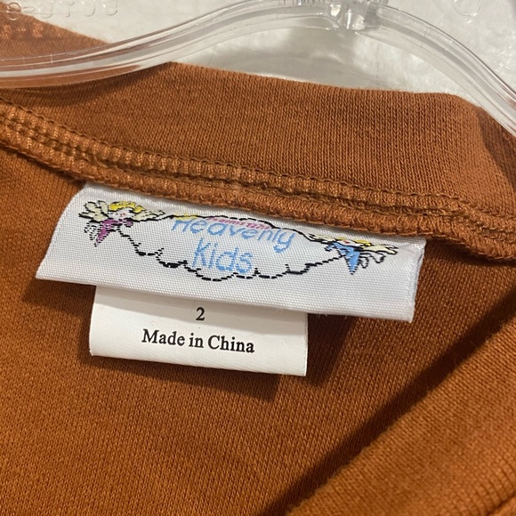 NWOT Brown Cotton Longall Bodysuit 2T - Picture 2 of 3